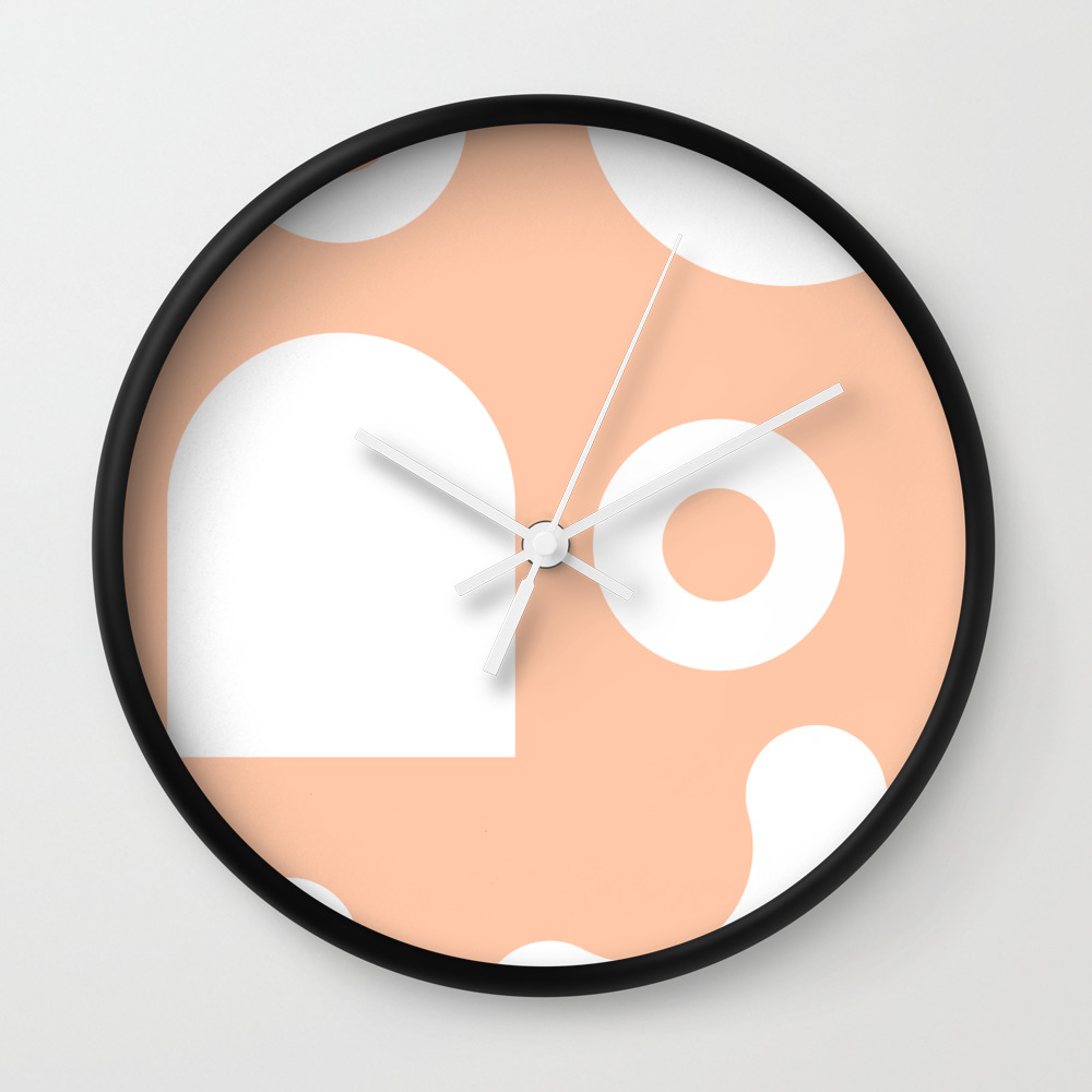 Abstract Shape 3 190305 Digital Art Wall Clock