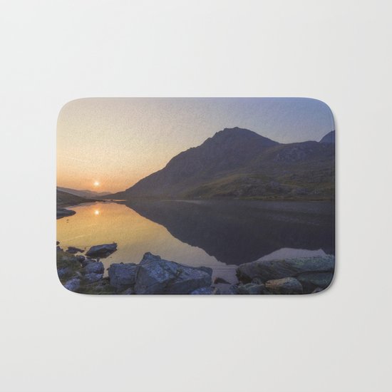 Tryfan at Dawn Bath Mat