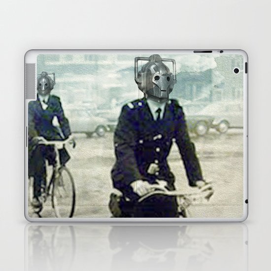 Cybermen on bikes Laptop & iPad Skin