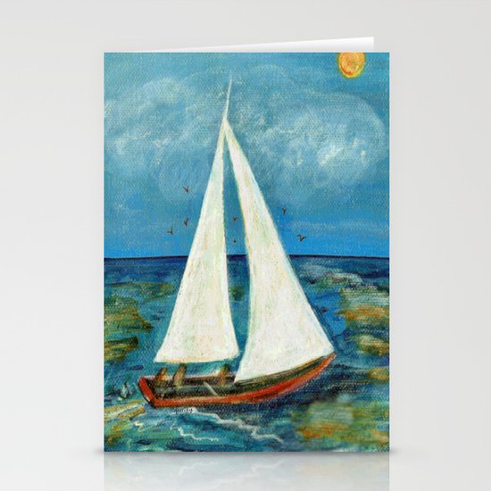 A Day at Sea Stationery Cards