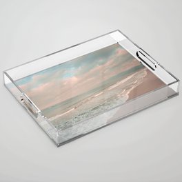 Santa Monica Beach - Coastal Landscape Photography, California Acrylic Tray