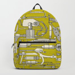 fiendish incisions chartreuse Backpack
