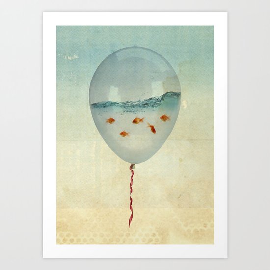 balloon fish Art Print