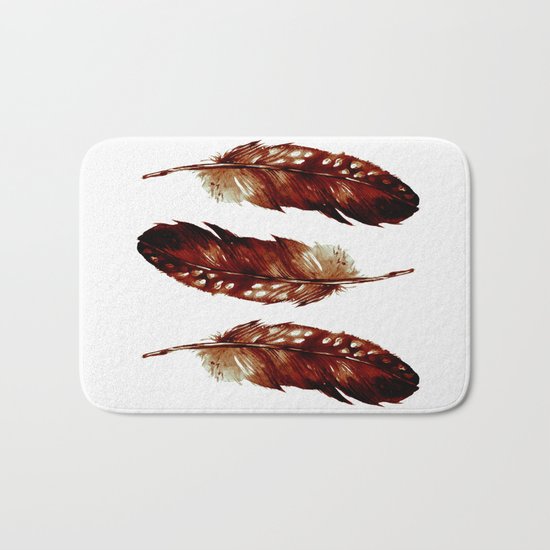 Three Feathers Brown Bath Mat