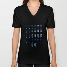 Braille Alphabet Blindness Blind People V Neck T Shirt