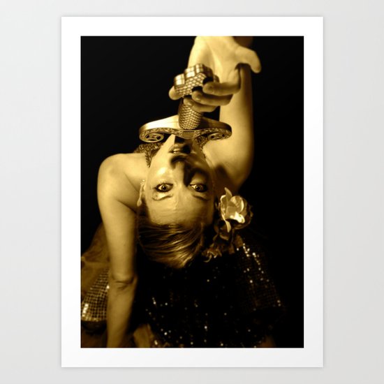 Sword Swallower Art Print