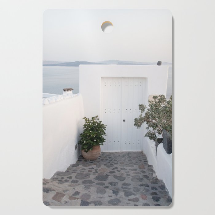 Santorini Oia Bliss #5 #wall #decor #art #society6 Cutting Board