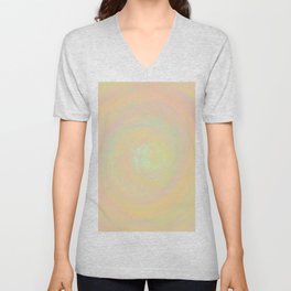 Mermaid Sand Swirl Colorful Pastel Drawing V Neck T Shirt