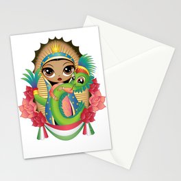 Guadalupe n' Quetzalcoatl Stationery Cards
