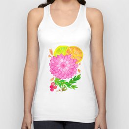 flowers and fruits Unisex Tank Top