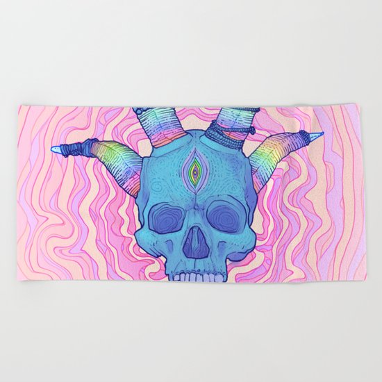 Mana Skull 2 Beach Towel