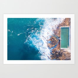Freshie Beach Ocean Pool Art Print