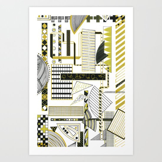 Lill Bit of Gold Art Print