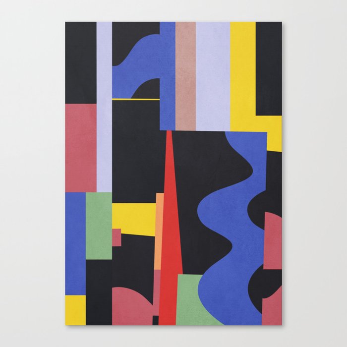 Colorful Geometric Abstract Art 2 Canvas Print