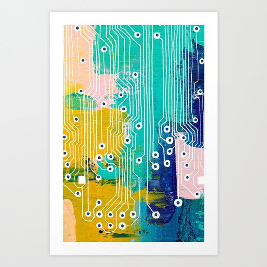 Chip Abstract Art Print