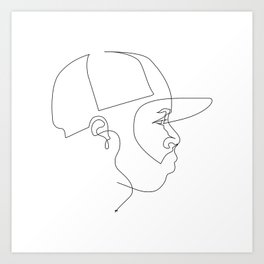 One Line For Dilla Art Print