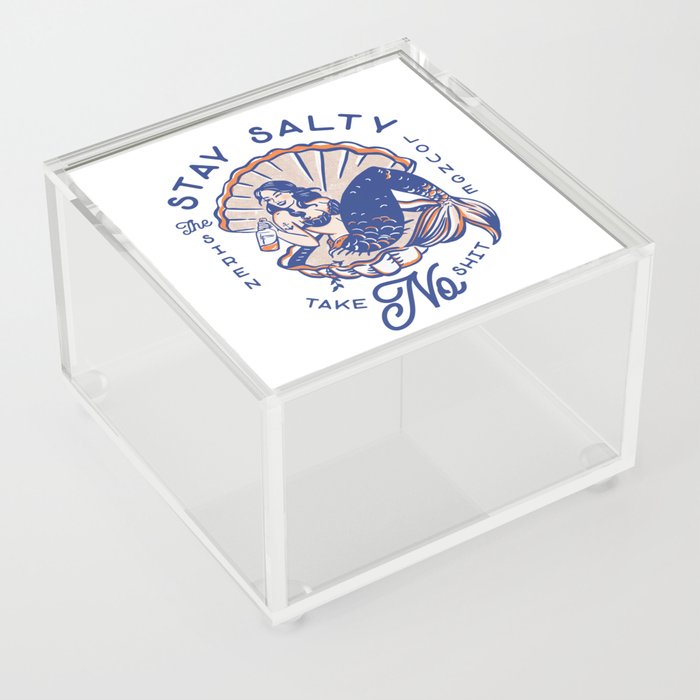The Siren Lounge: Stay Salty & Take No Shit Acrylic Box
