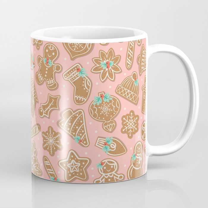 Gingerbread Cookies Pink Coffee Mug