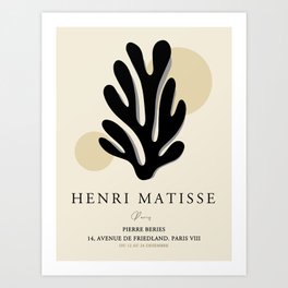 Exhibition poster Henri Matisse-Pop-art. Art Print