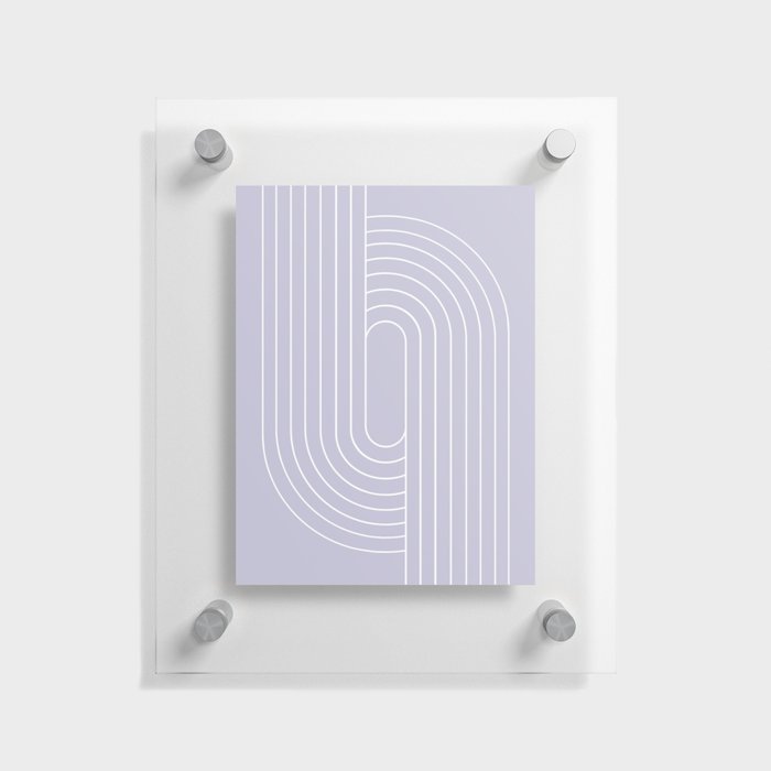 Oval Lines Abstract XVIII Floating Acrylic Print
