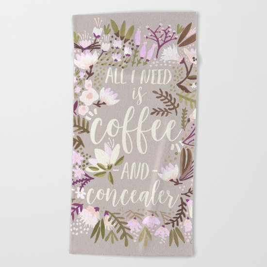 Coffee & Concealer – Spring Palette Beach Towel