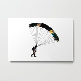 Parachute Metal Print | Frostworks, Skydiver, Aaronfrostart, Aaronfrost, Photo, Art, Digital Manipulation, Frostworksart, Skydiving, Design 