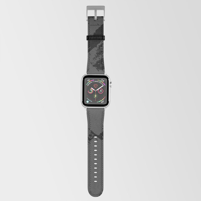 Abstract Charcoal Art Black Gray Grey Apple Watch Band