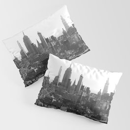 New York City Black and White Pillow Sham