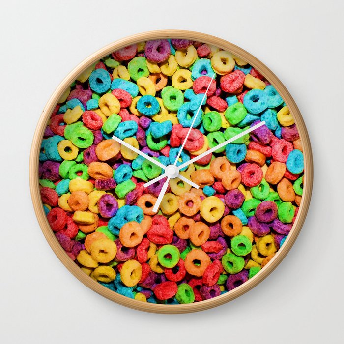Fruit Loops Cereal Wall Clock