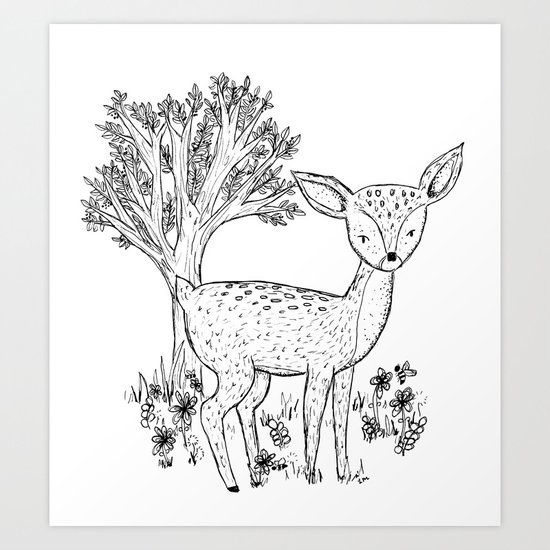 Fawn Art Print