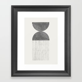 Mid Century Paper Graphic_01 Framed Art Print