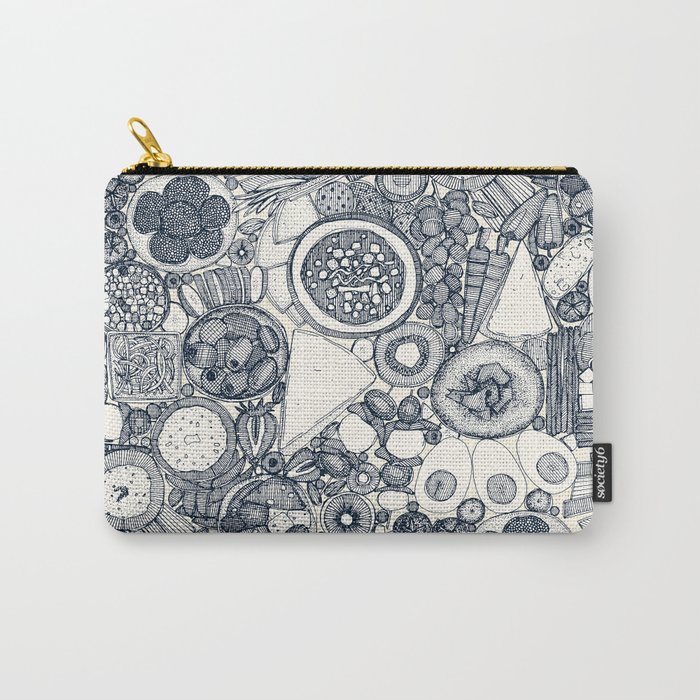 vegetarian party platter indigo Carry-All Pouch