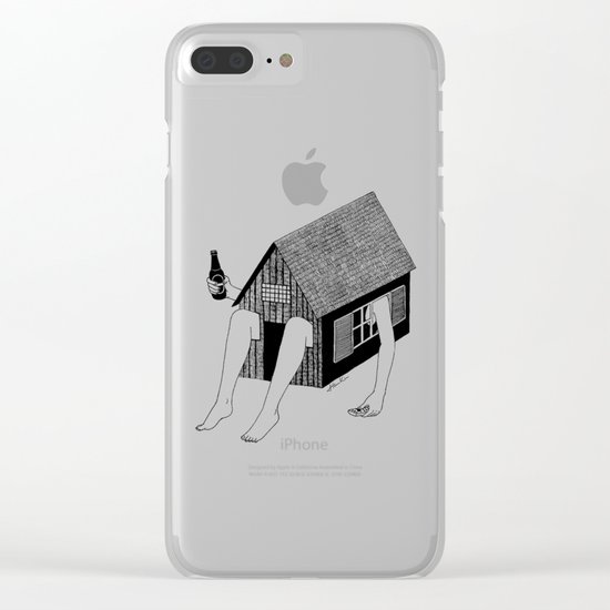 Sunday Chilling Clear iPhone Case