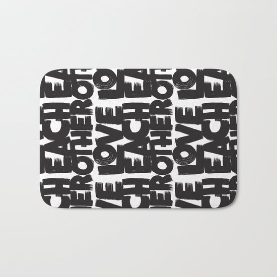 Love Each Other Bath Mat