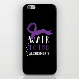 Walk To End Alzheimer Alzheimer's Awareness iPhone Skin