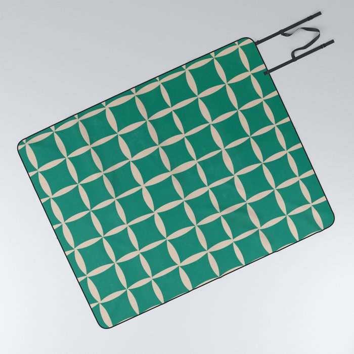 Nordic shape checker pattern var 2 Picnic Blanket