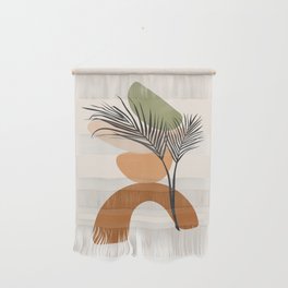 Modern Shapes And Palms Wall Hanging