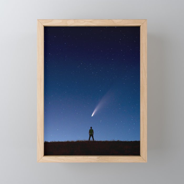 Me and My Comet Framed Mini Art Print