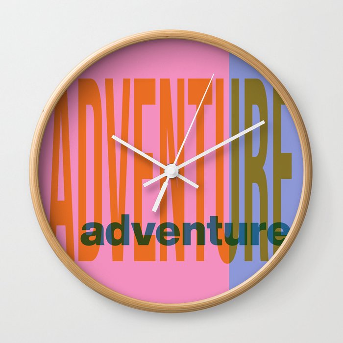 Adventure in Pastel Wall Clock