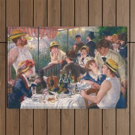 Luncheon of the Boating Party, 1880-1881 by Pierre-Auguste Renoir Outdoor Rug