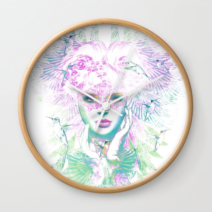 queen of paradise Wall Clock