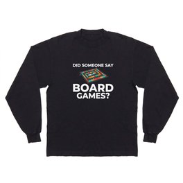 Board Game Tabletop Gamer Family Table Meeple Long Sleeve T-shirt