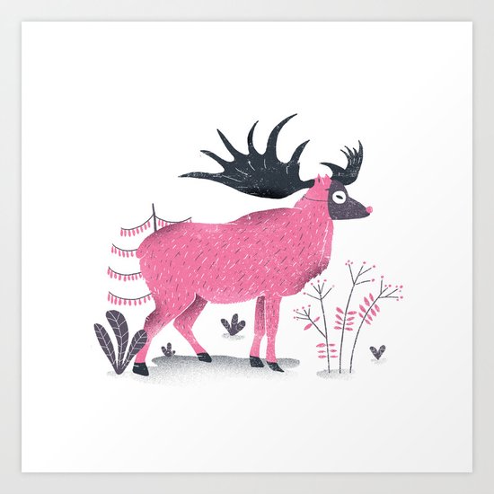 Elk Art Print