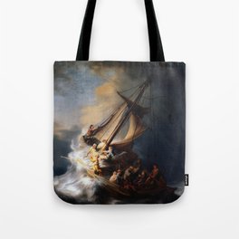 Stolen Painting - The Storm on the Sea of Galilee by Rembrandt Tote Bag