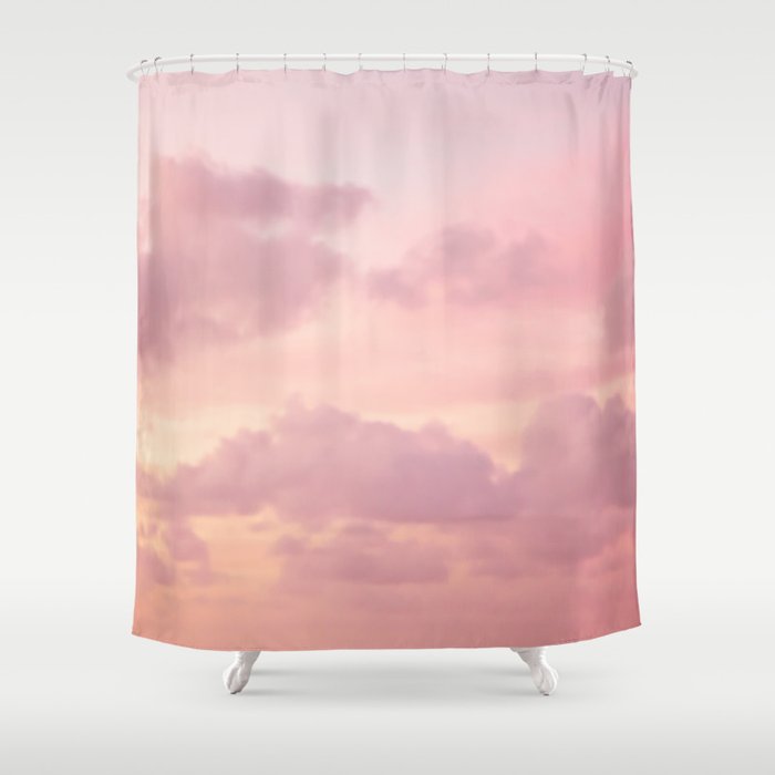Pink Clouds Shower Curtain
