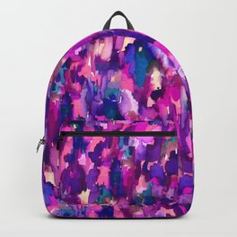 Verve (Purple) Backpack | Abstract, Pattern, Painting, Mixed Media 