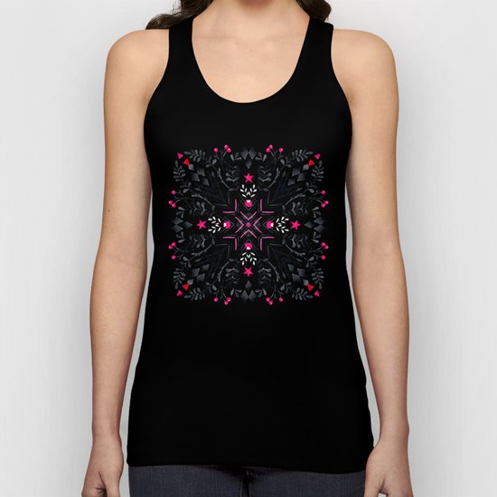 Winter Graphic Folk Art Pattern Unisex Tank Top