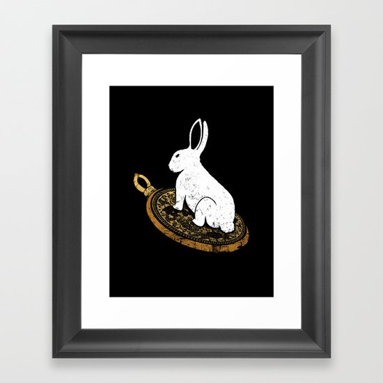 Follow The White Rabbit Framed Art Print