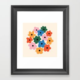 Small Flowers Framed Art Print