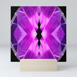 Bizarre Amethyst Crystal Design  Mini Art Print